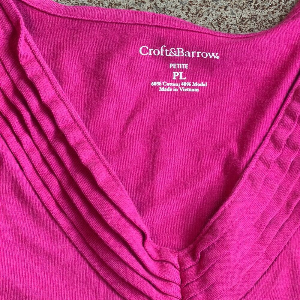 Croft & Barrow Magenta T-Shirt - Picture 6 of 6
